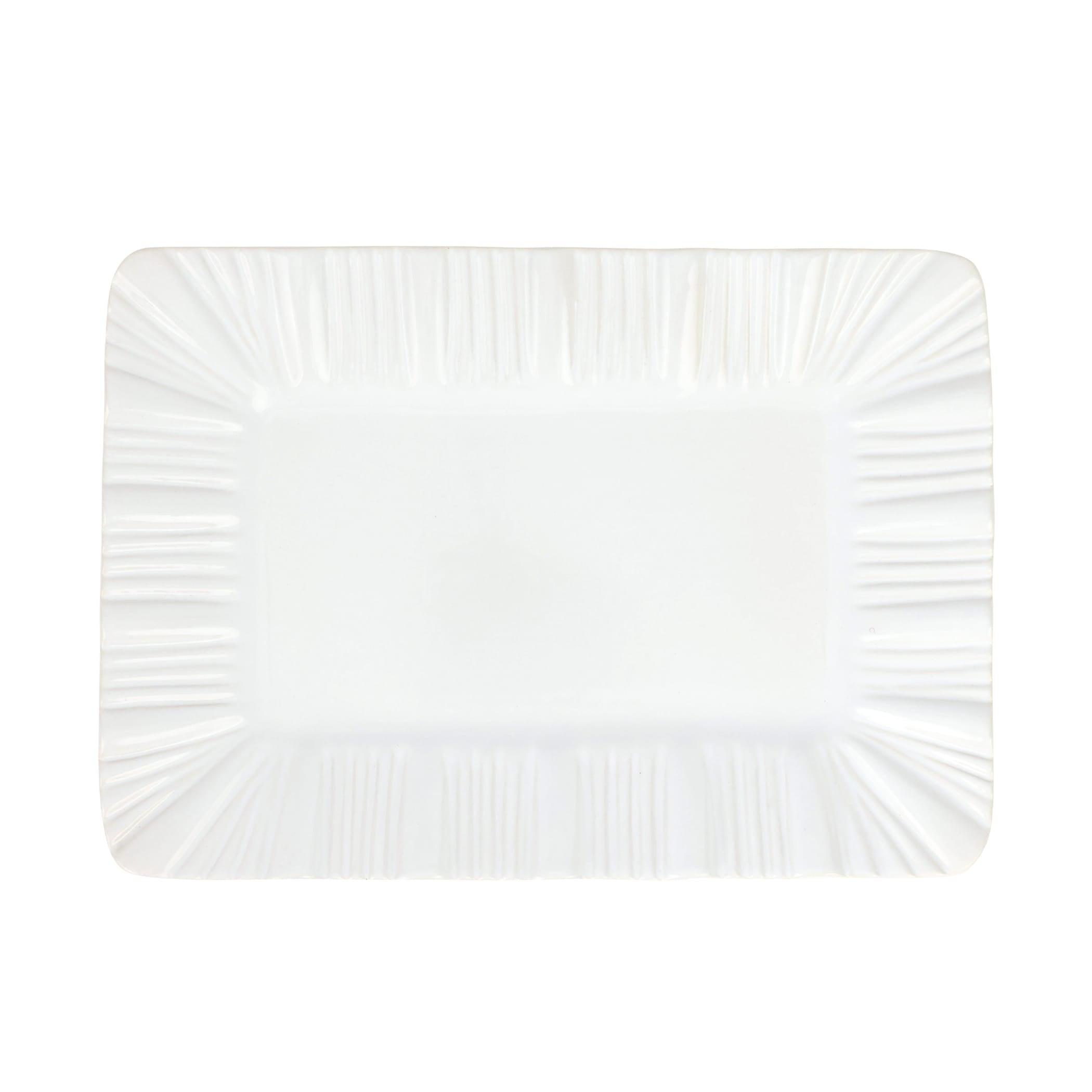Bari White Rectangular Platter